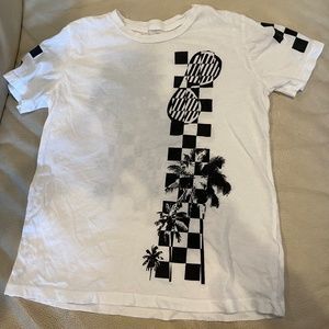 NWOT White Boys Crew with Cool Black Detailing on Shoulders, Front, and Back